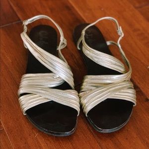 Gold Cole Haan Sandals